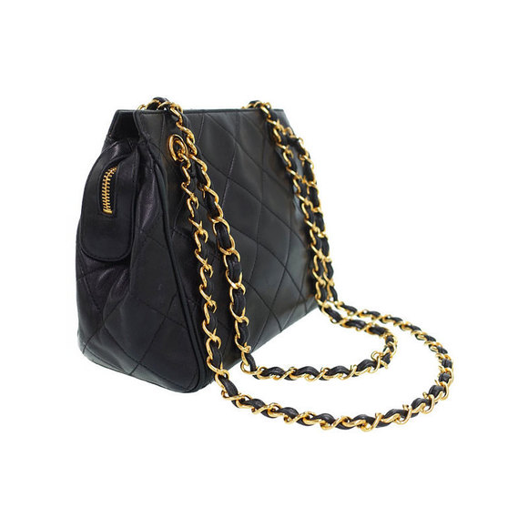 Chanel Shoulder Bag Matelasse Chain Black - Picture 1 of 9